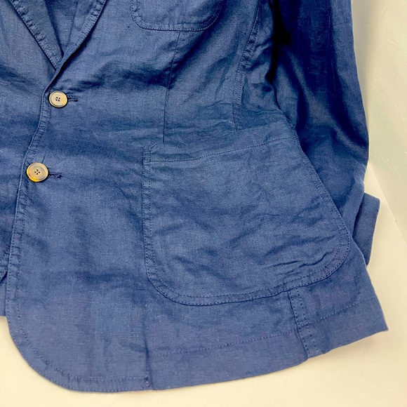 TRUTH, MEN’s 100% LINEN LIGHT & AIRY SUMMER NAVY JACKET, SIZE 42 (LARGE) - Picture 8 of 16